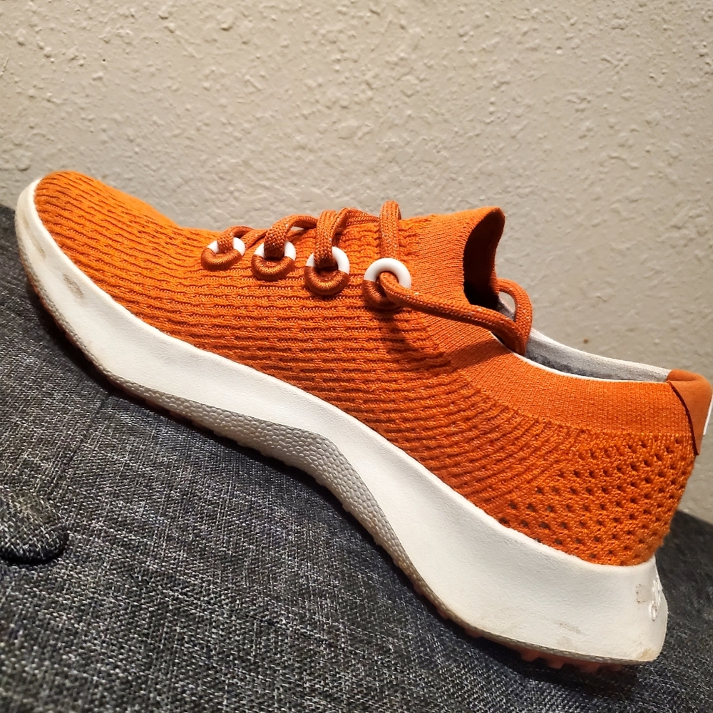 Allbirds TD2 Tree Dasher 2 Wool Performance Running Shoes Orange women's Size 10